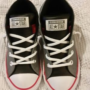 Boys Converse All Star Leather Sneakers NWT